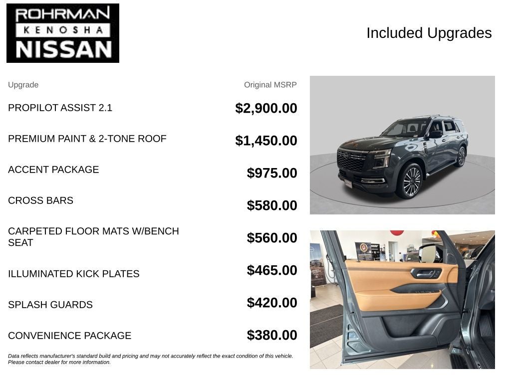 2026 Nissan Armada Platinum Reserve