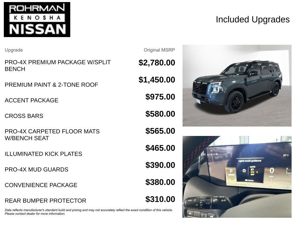 2026 Nissan Armada PRO-4X Premium Package