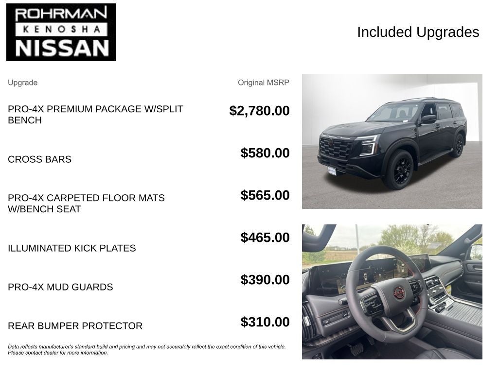 2026 Nissan Armada PRO-4X Premium Package