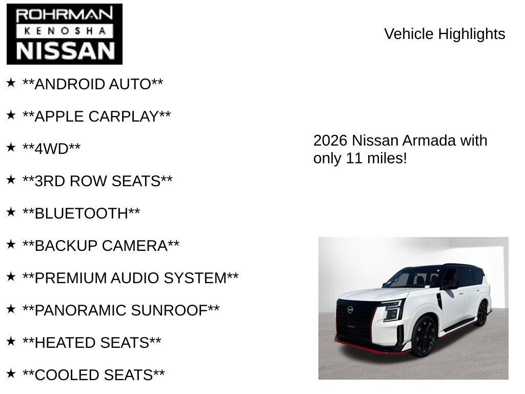 2026 Nissan Armada NISMO