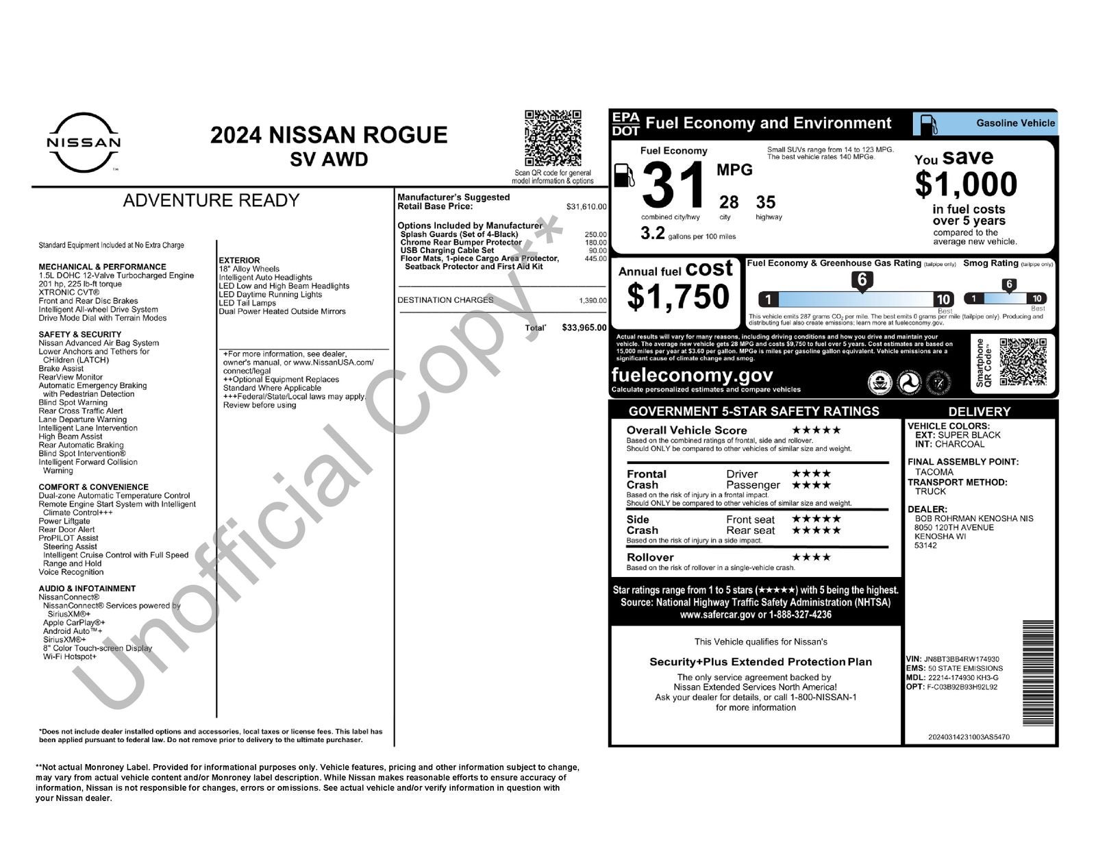 2024 Nissan Rogue SV