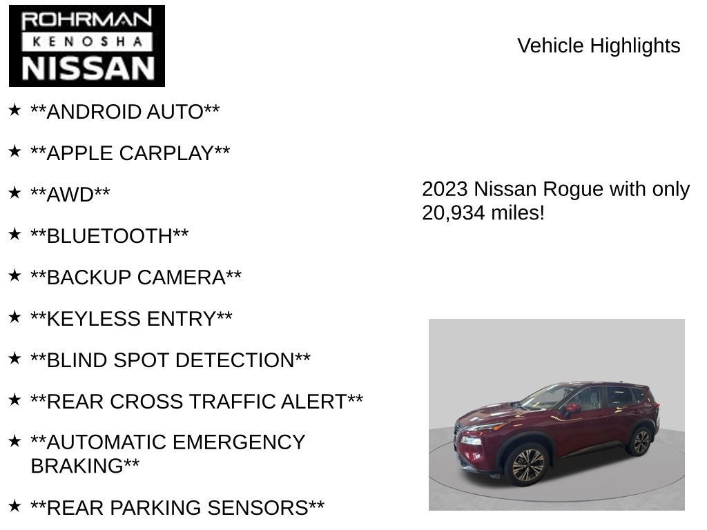 2023 Nissan Rogue SV