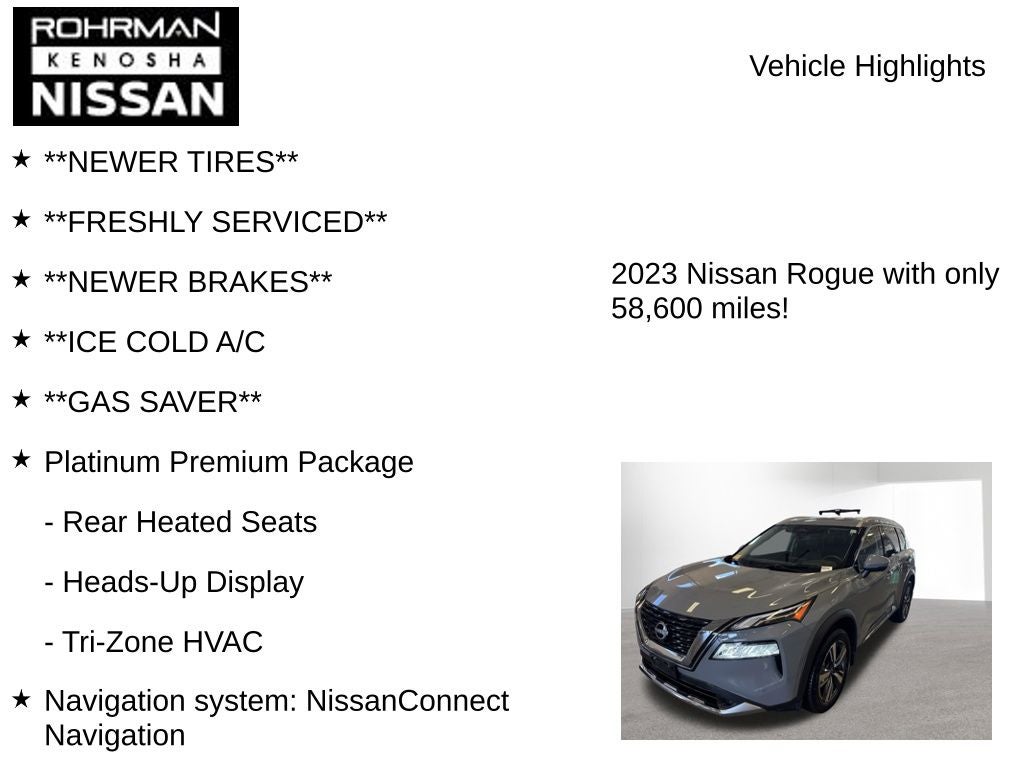 2023 Nissan Rogue Platinum
