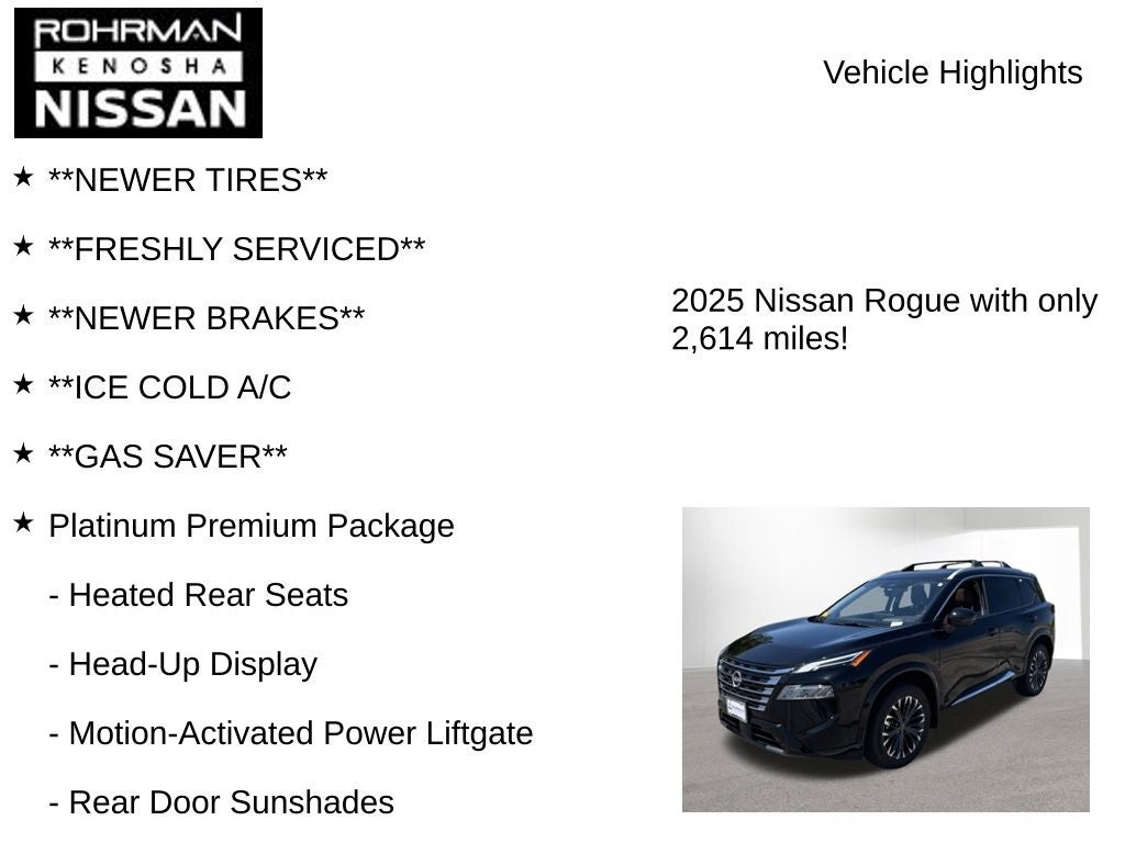 2025 Nissan Rogue Platinum