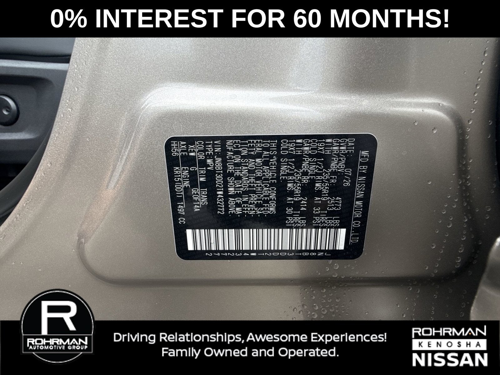 2026 Nissan Rogue Platinum Premium Package