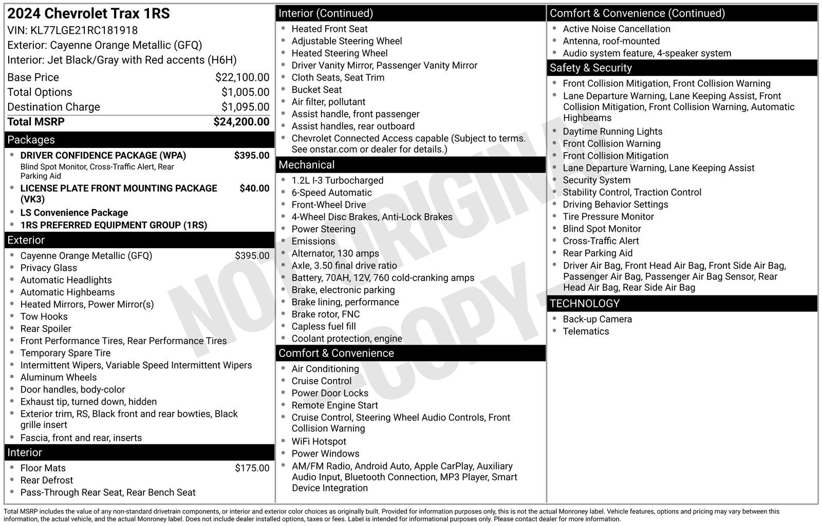 2024 Chevrolet Trax 1RS