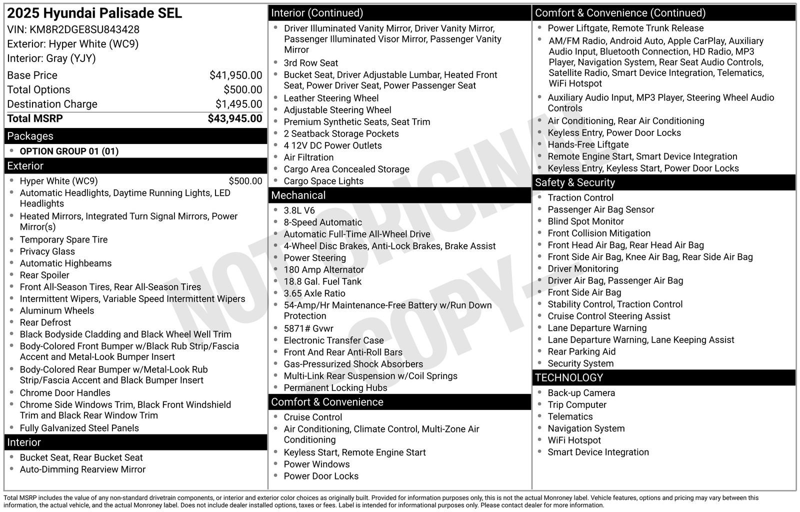 2025 Hyundai Palisade SEL