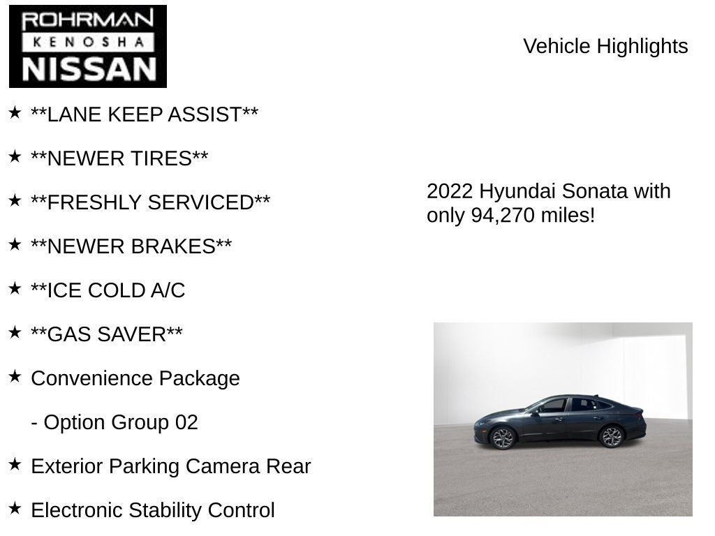 2022 Hyundai Sonata SEL
