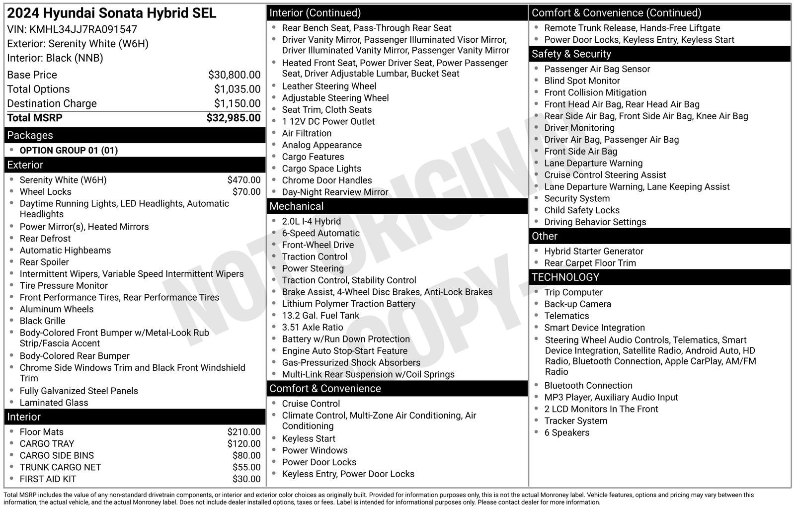 2024 Hyundai Sonata Hybrid SEL