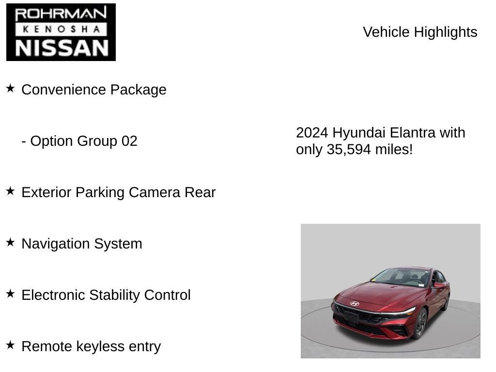 2024 Hyundai Elantra SEL