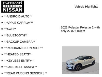 2022 Polestar 2 Long Range Dual Motor