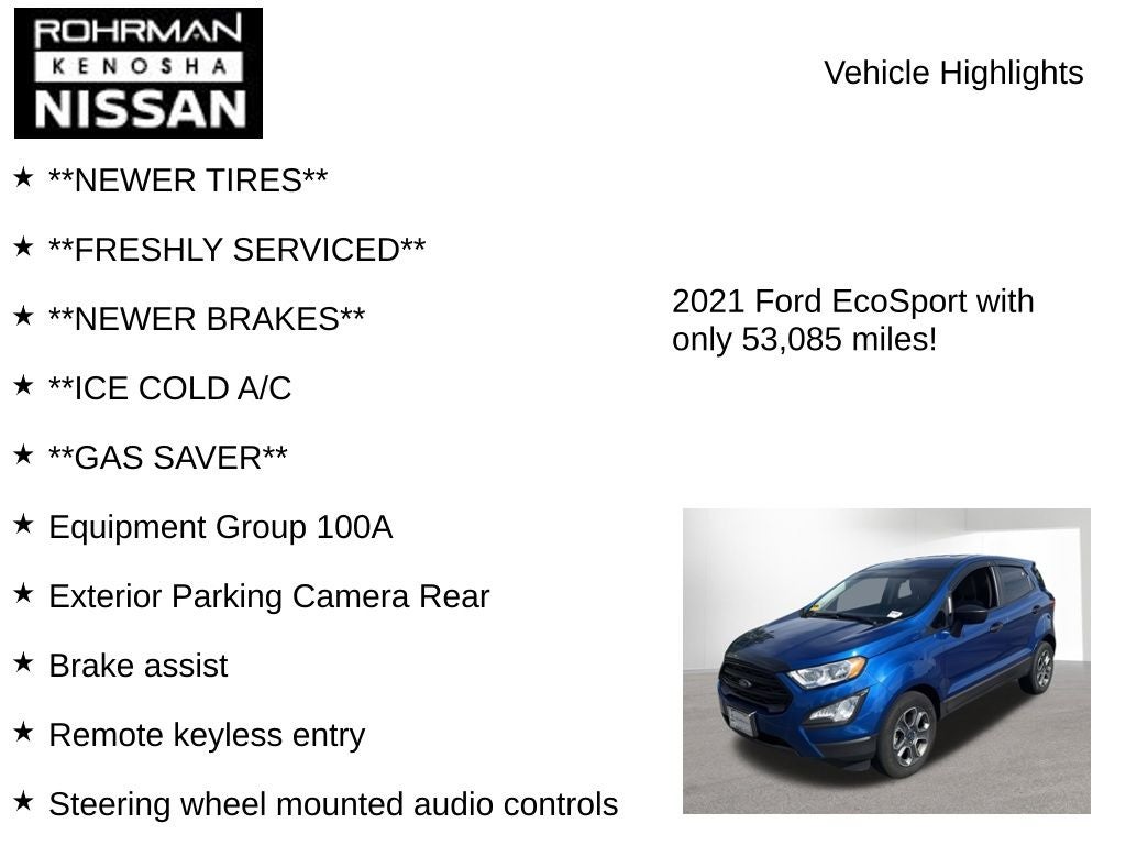 2021 Ford EcoSport S
