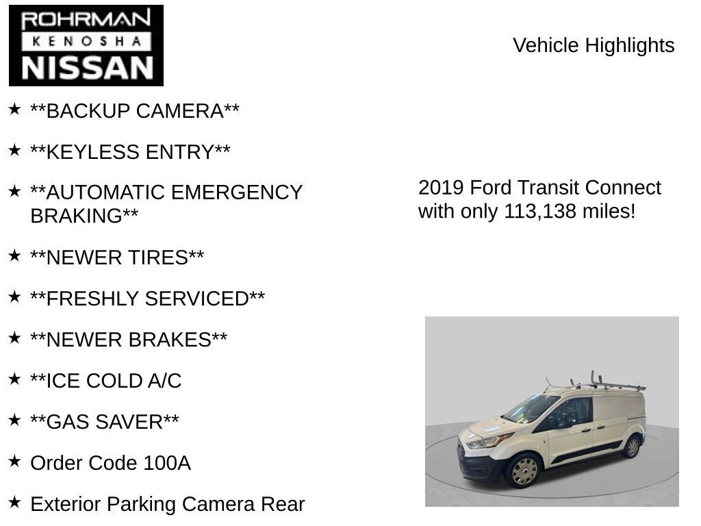 2019 Ford Transit Connect XL