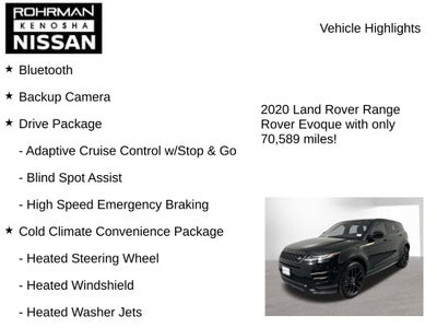 2020 Land Rover Range Rover Evoque Dynamic