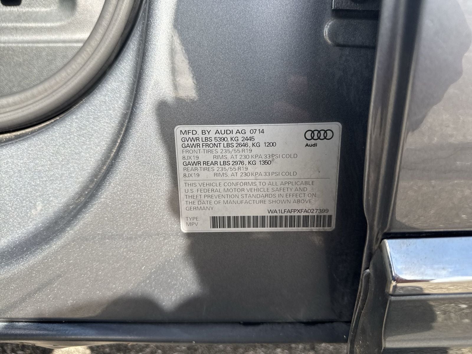 2015 Audi Q5 2.0T Premium Plus quattro