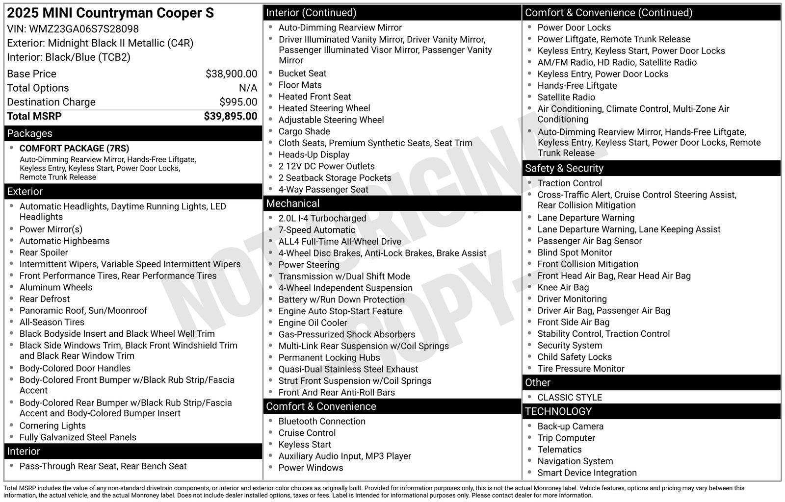 2025 MINI Cooper S Countryman S