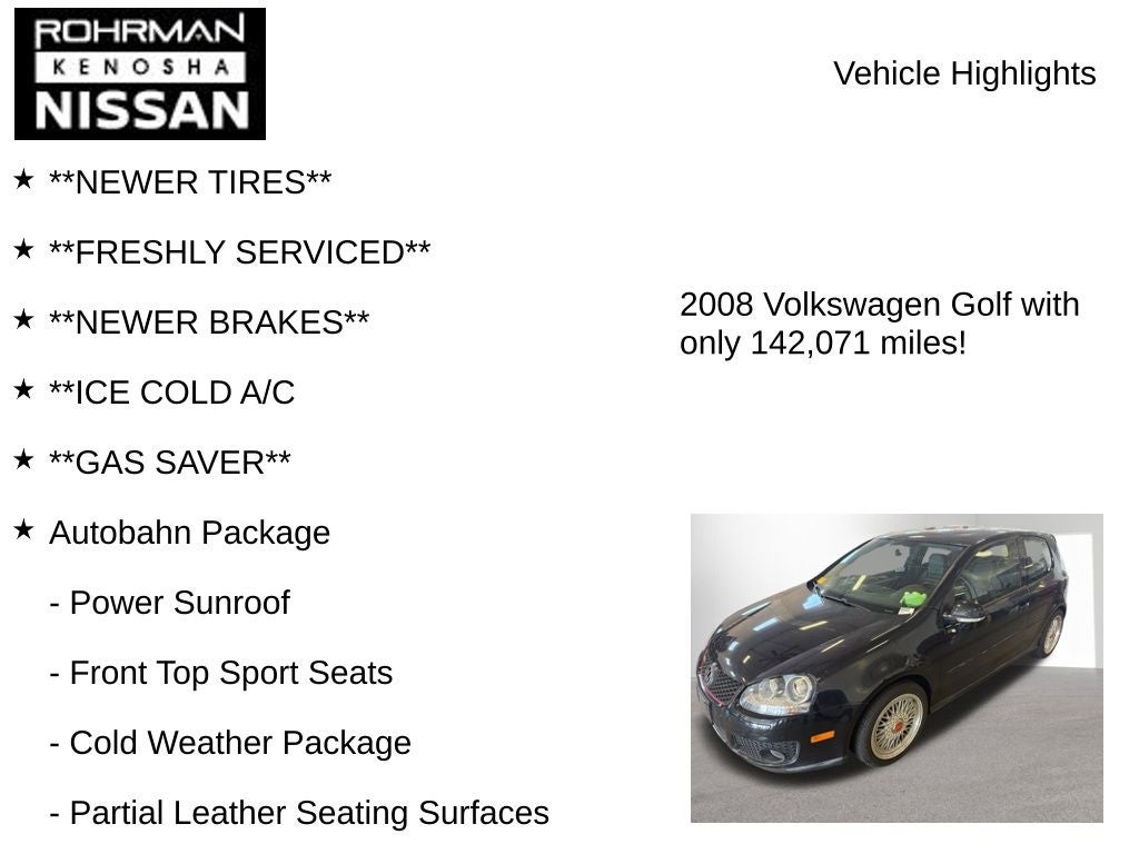2008 Volkswagen GTI Base