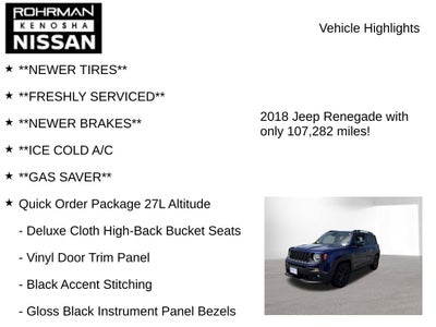 2018 Jeep Renegade Latitude