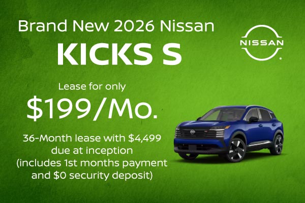 Brand New 2026 Nissan KICKS S