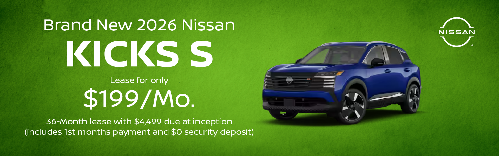 Brand New 2026 Nissan KICKS S