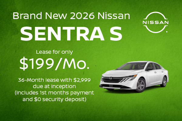 Brand New 2026 Nissan SENTRA S