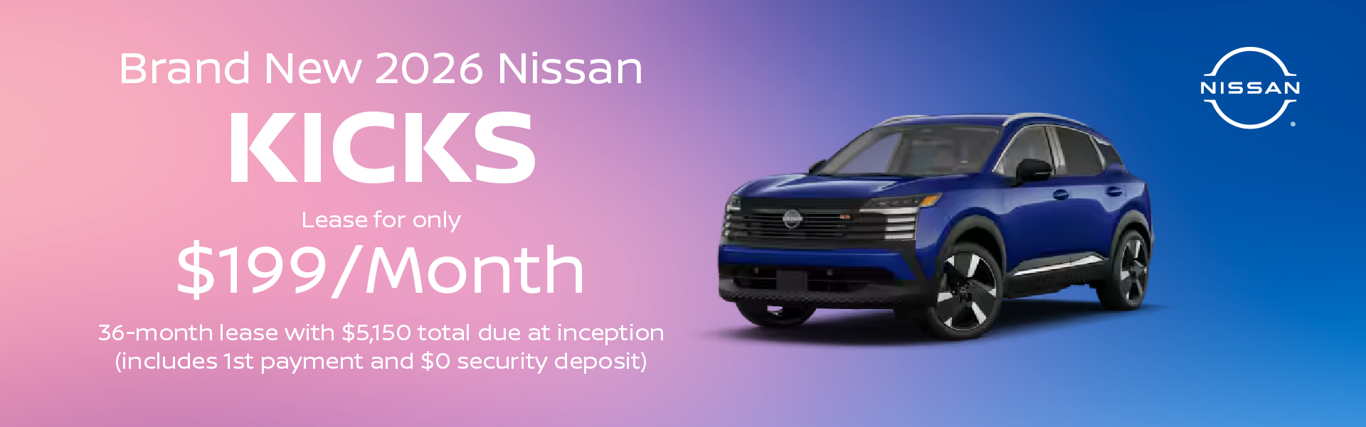 Brand New 2026 Nissan KICKS 