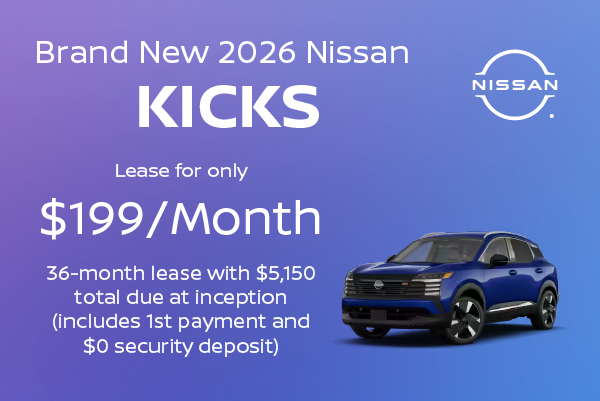 Brand New 2026 Nissan KICKS 