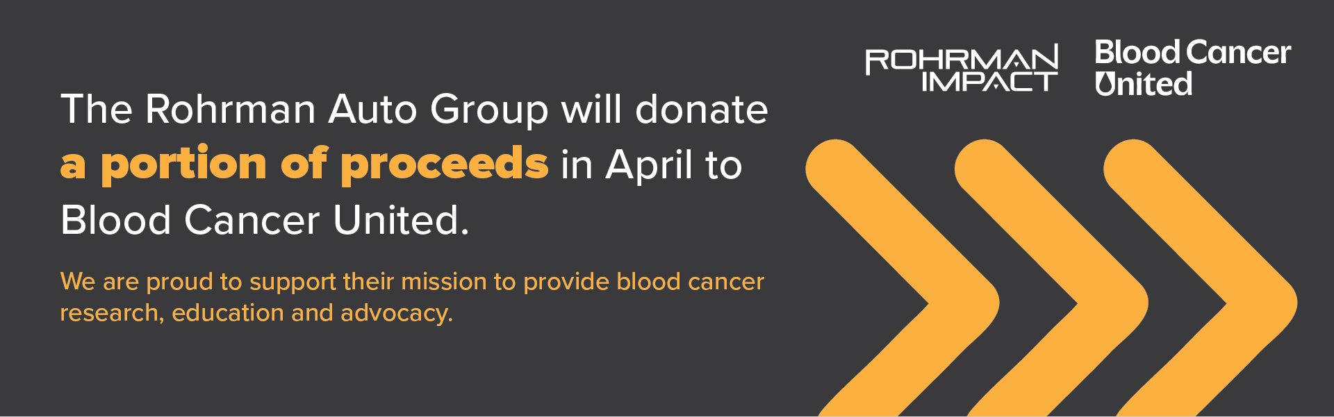 A portion of proceeds will be donated to Blood Cancer United