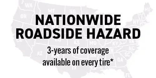 Nationwide roadside hazard coverage